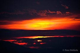 Bellcaire d'Empordà: Posta de sol