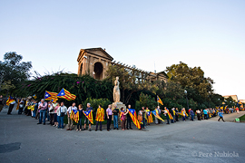 Barcelona: Encerclada del Palau de Pedralbes 2013